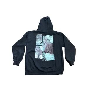 Junji Ito Collection Glyceride Hoodie M Black Manga Horror Crunchy Roll Anime